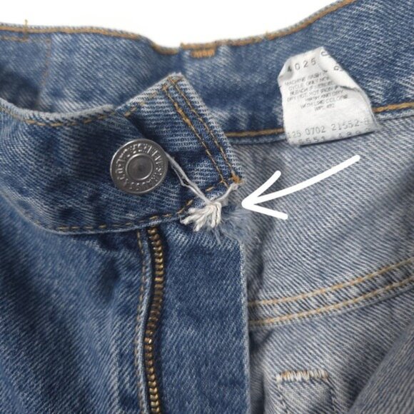 LEVI’S VINTAGE 550 RELAXED FIT TAPERED LEG Size 12 MIS L Women’s 100% Cotton - Picture 11 of 12